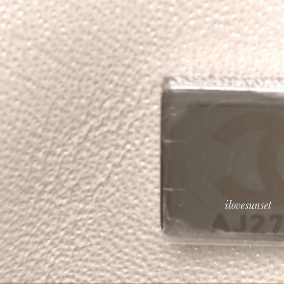 {CHANEL} Metallic Goatskin Quilted Mini Rectangular Flap Grey Green - Picture 6 of 10